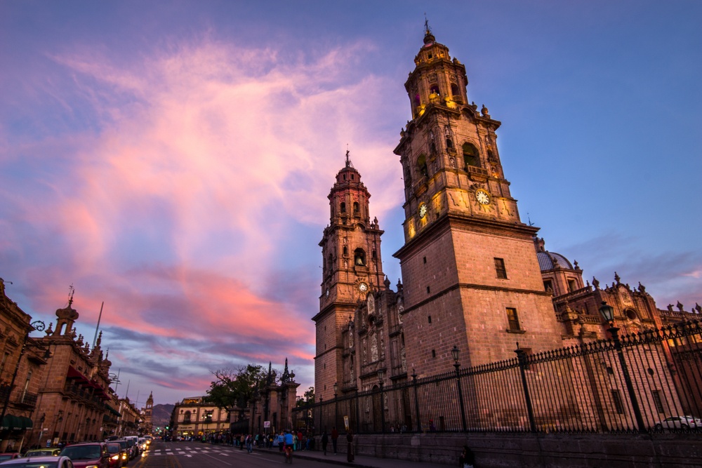 Beautiful,Sunrise,At,Morelia,,Mexico