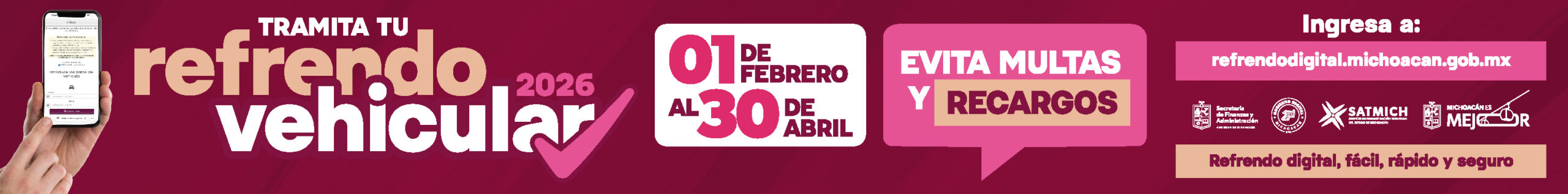 Banner - Refrendo digital - 728 X 90 PX